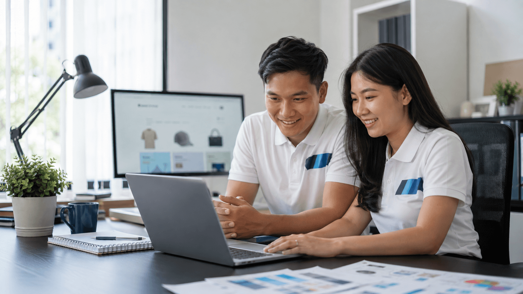 Đội ngũ Công Thiên cùng kiểm tra website bán hàng trước khi bàn giao