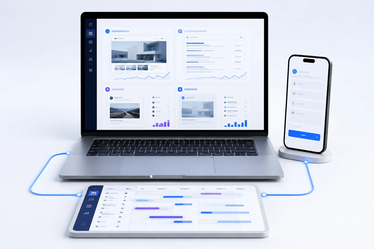 Hệ thống Marketing tổng thể kết nối website, SEO, nội dung, quảng cáo và khách hàng tiềm năng